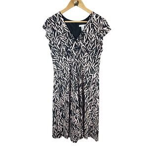 London Times Petite Flutter Sleeve Empire Waist Midi
Dress Size 14P